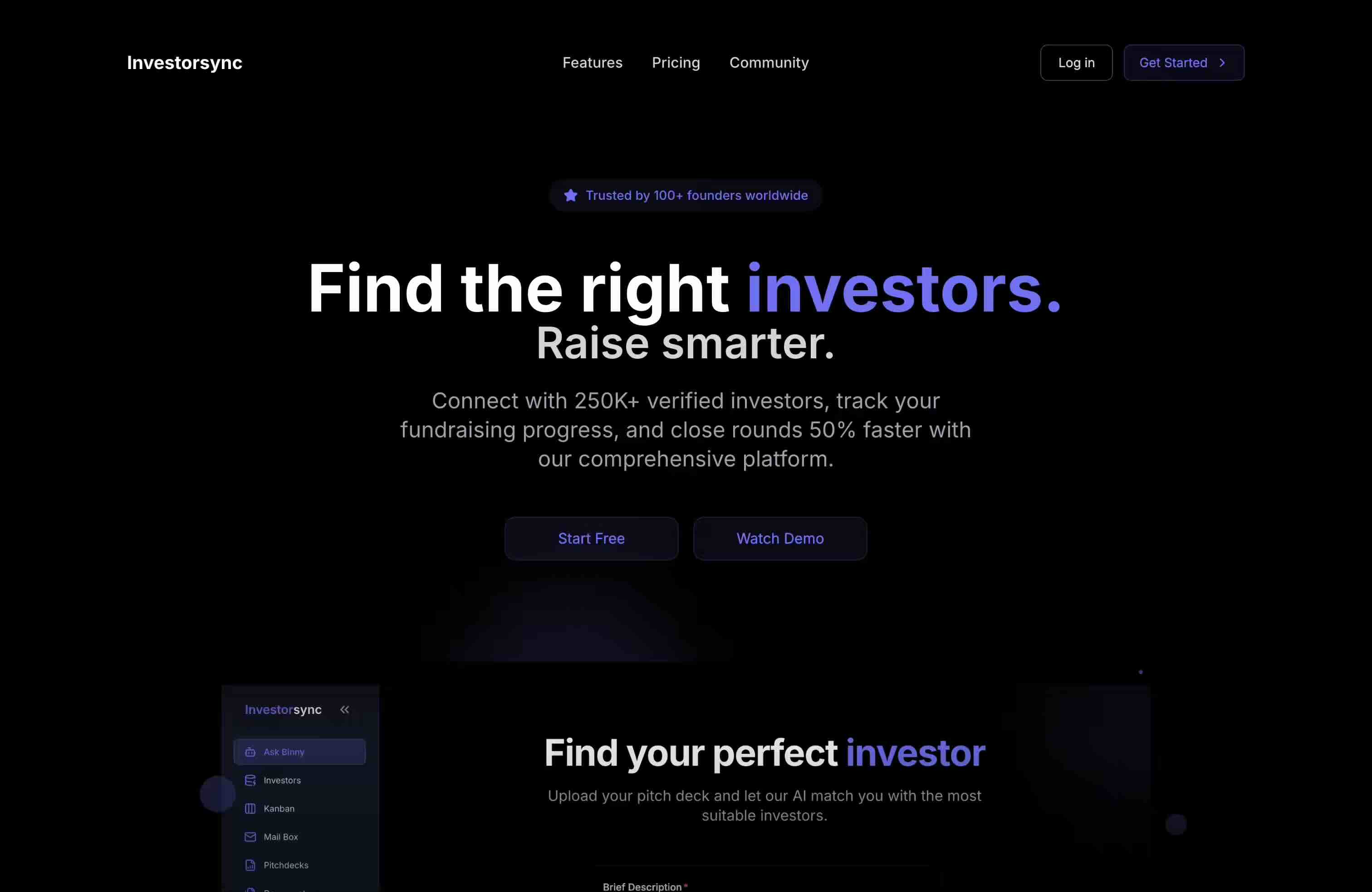 Investorsync Demo