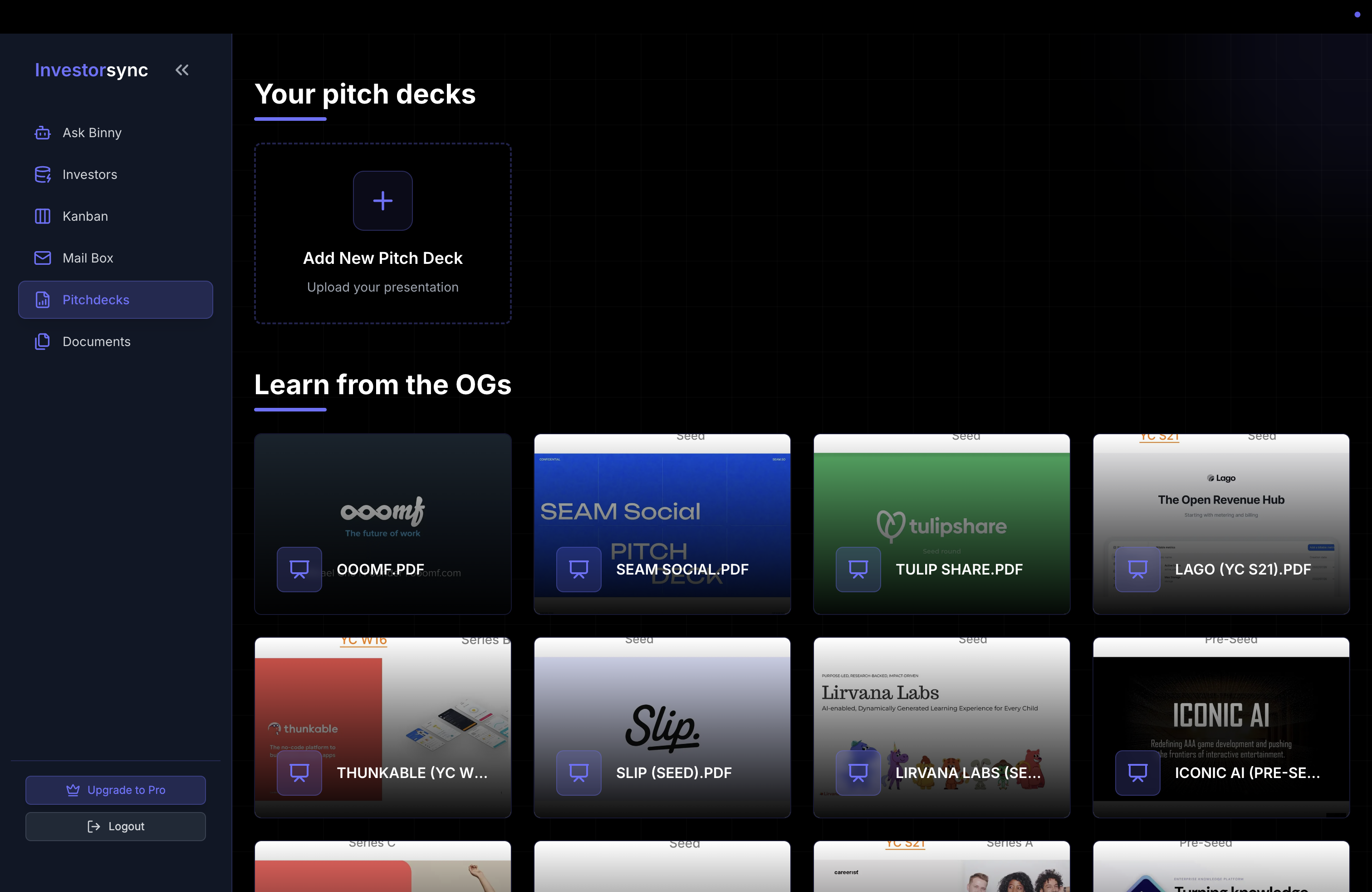 Pitch Decks